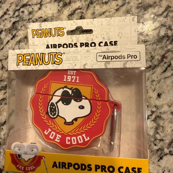 Peanuts Other - Peanuts joe Cool AirPods Pro Case - Bold Red